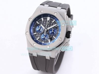 Replica Audemars Piguet Royal Oak Offshore Chronograph Watch SS Grey Dial 43MM